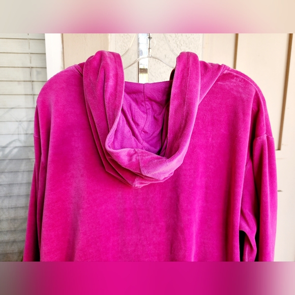 22W women KARDASHIAN Kurves pink hoodie sweatshirt sequins - Picture 9 of 15